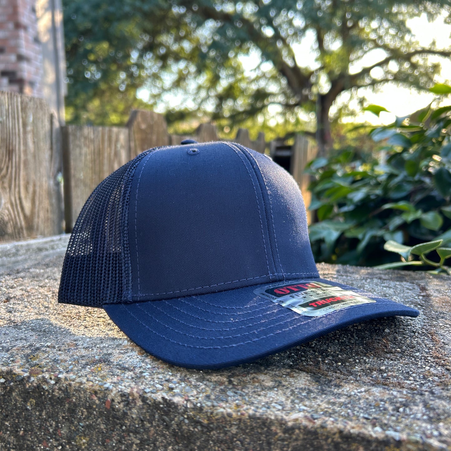 Walnut Country Navy 6 Panel Trucker Hat
